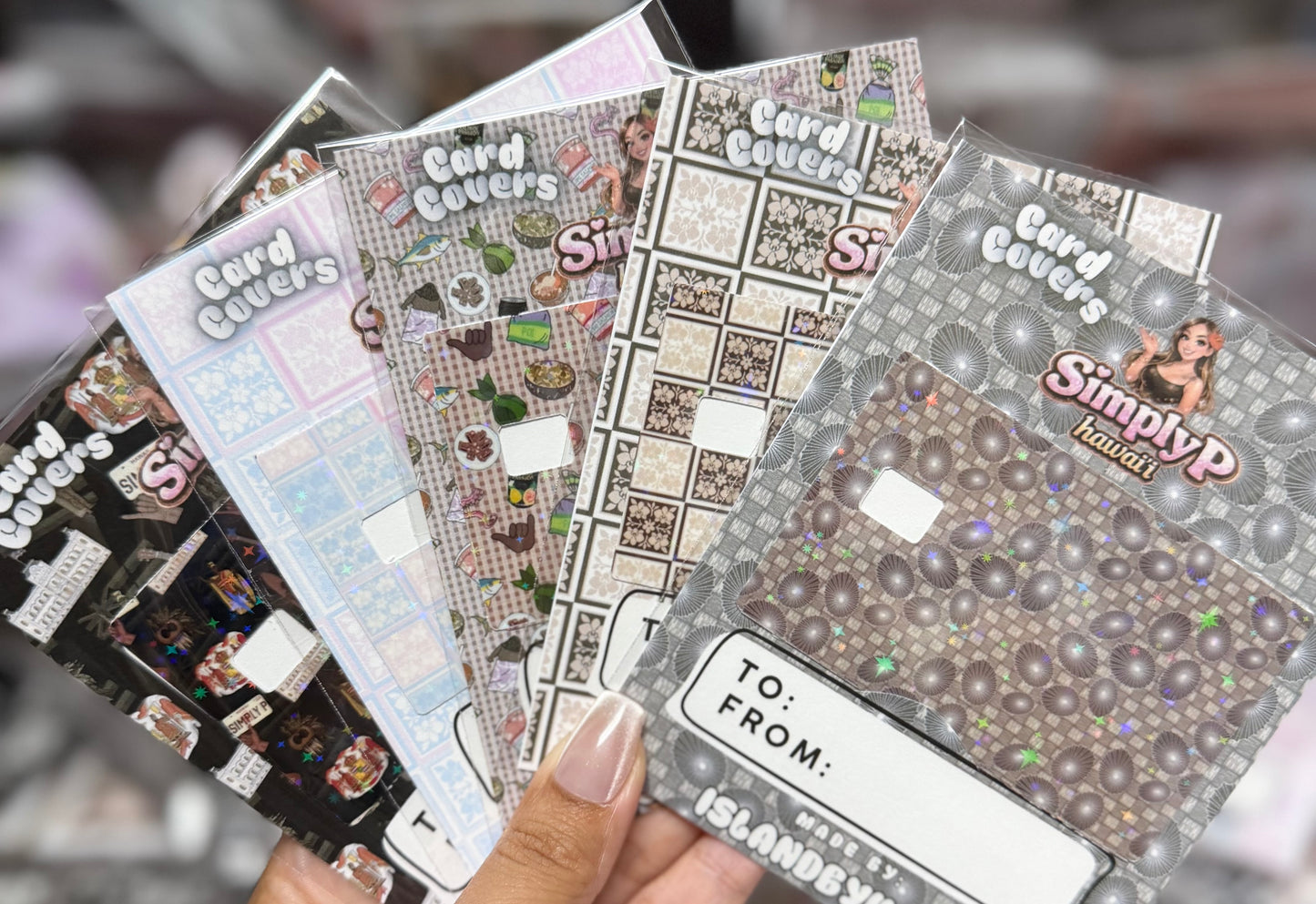 Card sleeves- 5 prints