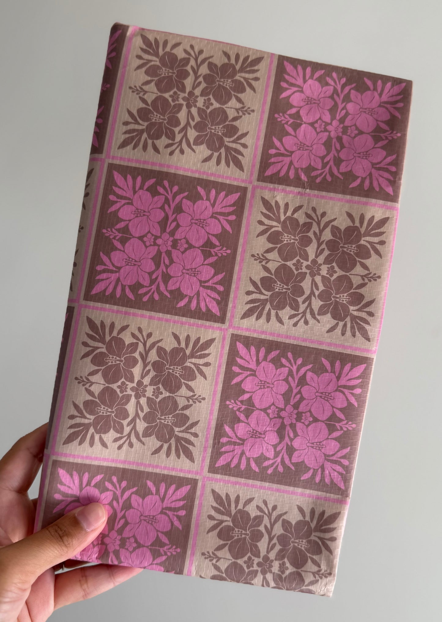 Bulky bag- beige Orchid Quilt