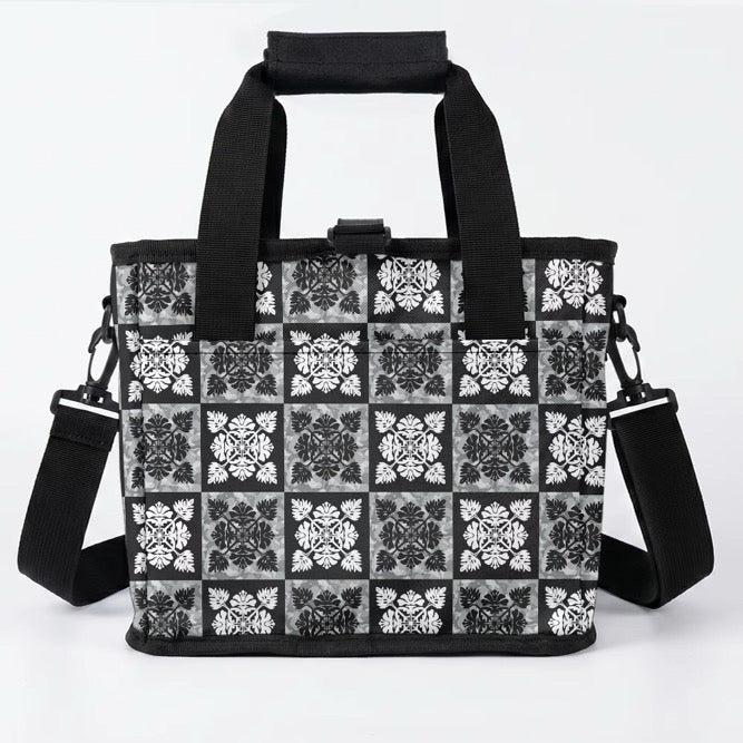 Cup Carrier- Black Quilt