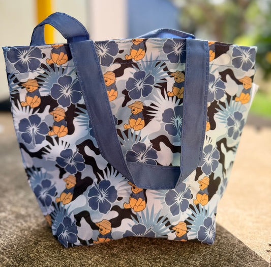 Snack bag- Blue Braddah Pooh