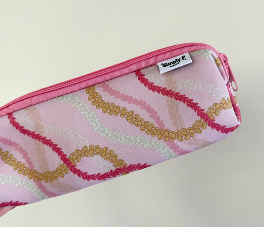 Pencil pouch- Pink Leis