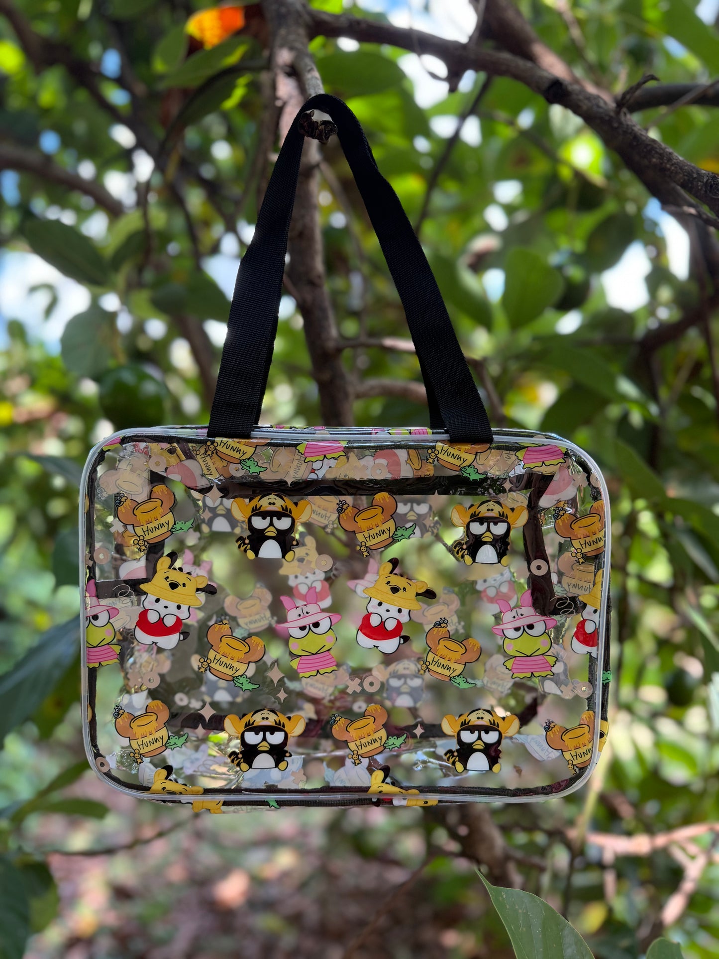 Clear bag- Sanrio & Pooh Mashup