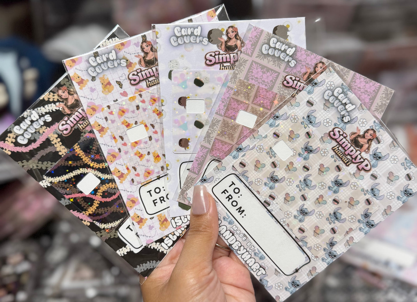 Card sleeves- 5 prints