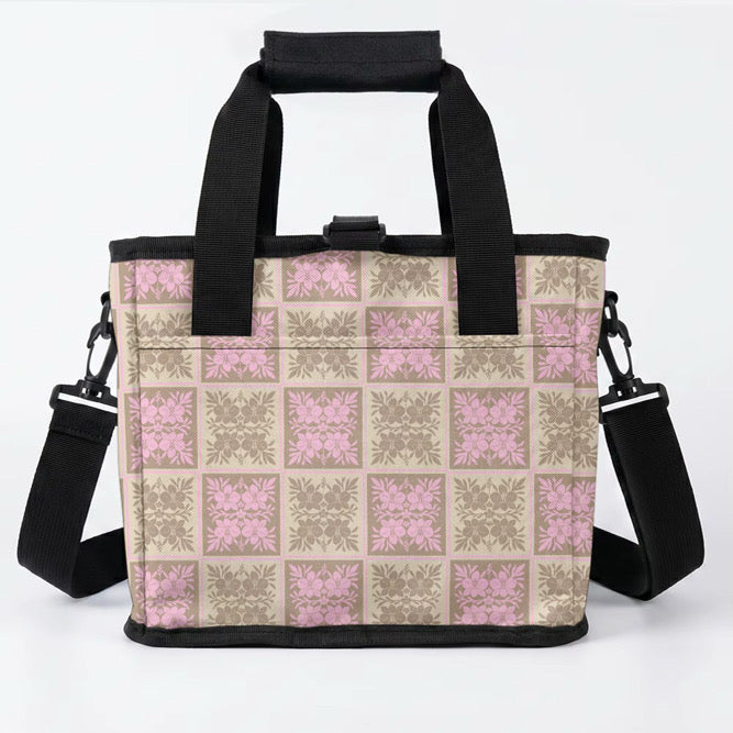 Cup Carrier- Pink Quilt