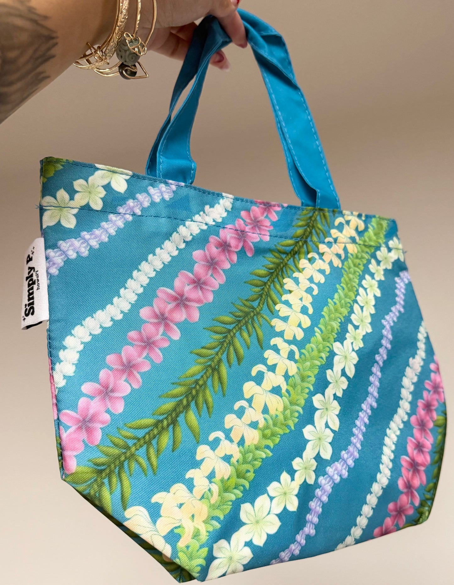 Snack bag- Turquoise Lei