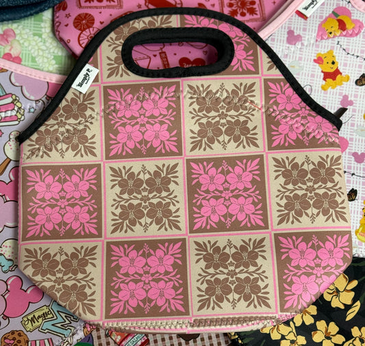 Cooler bag- Pink quilt