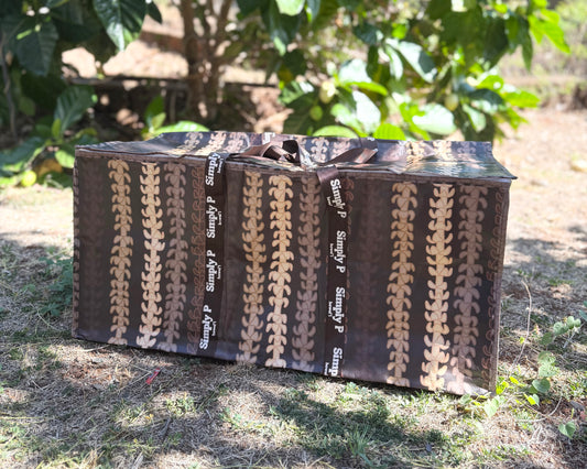 Zippered Bulky- Brown Puakenikeni