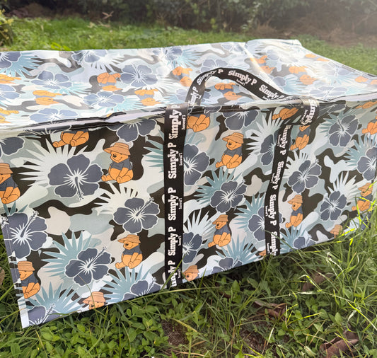 Zipper Bulky- Camo Pooh