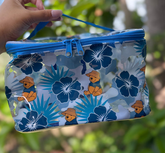 Makeup clear bag- Braddah Pooh