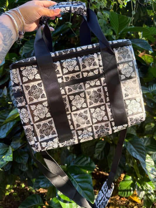 Lunch cooler bag- Black Quilt
