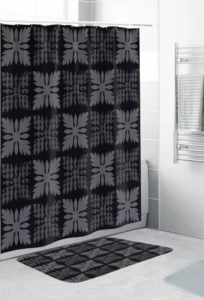 Shower curtain AND Bath Mat set