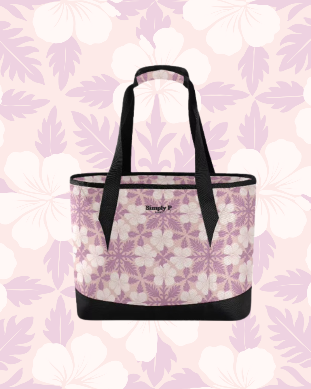 Cooler bag- Pink Hibiscus