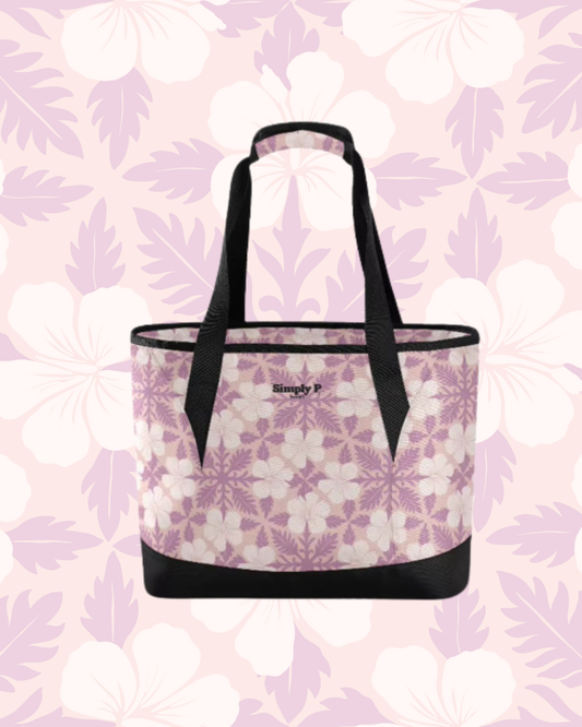 Cooler bag- Pink Hibiscus